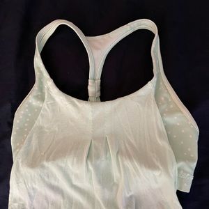 Lululemon mint green cut out tank